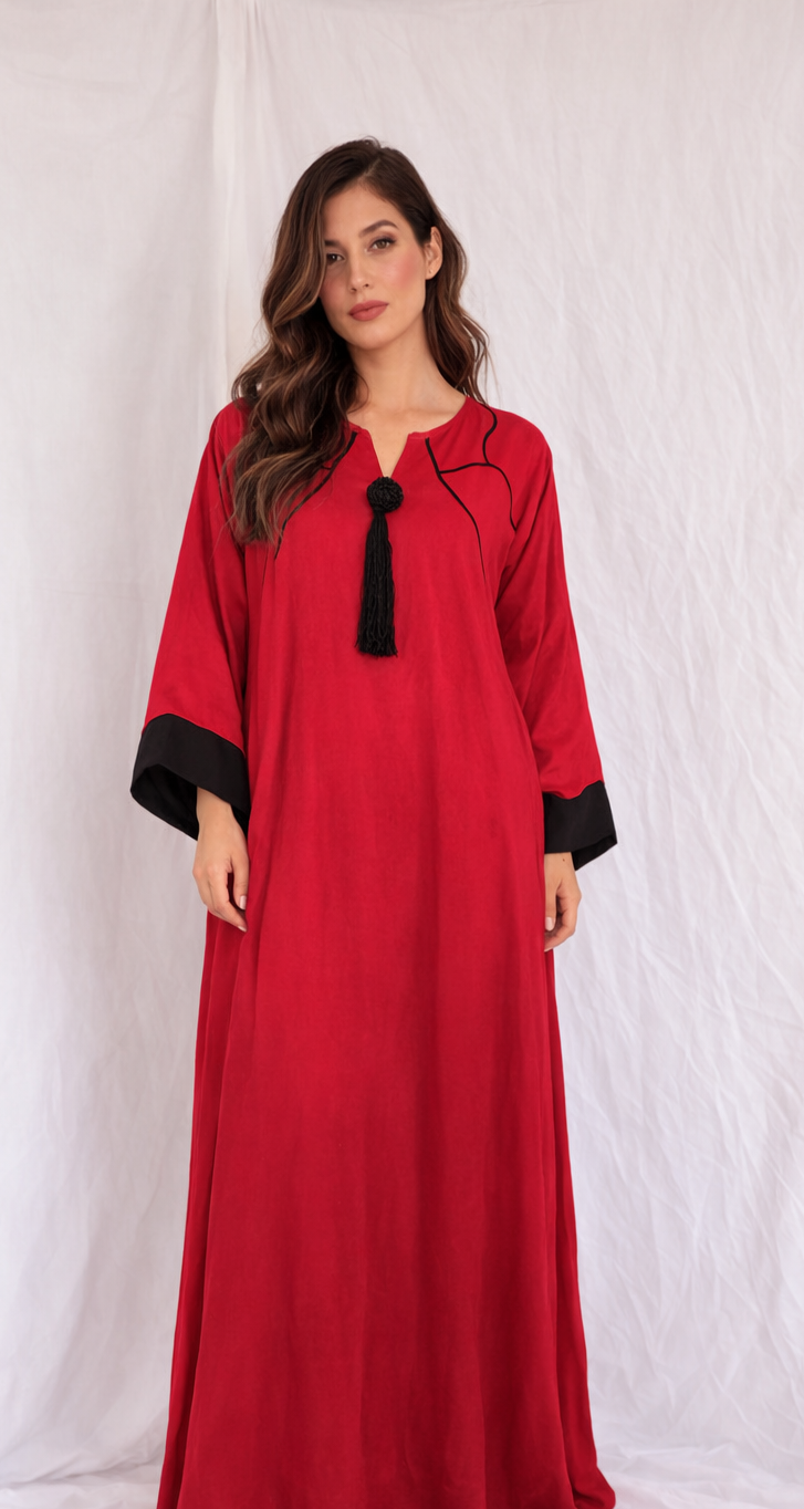 RED CHERRY KAFTAN